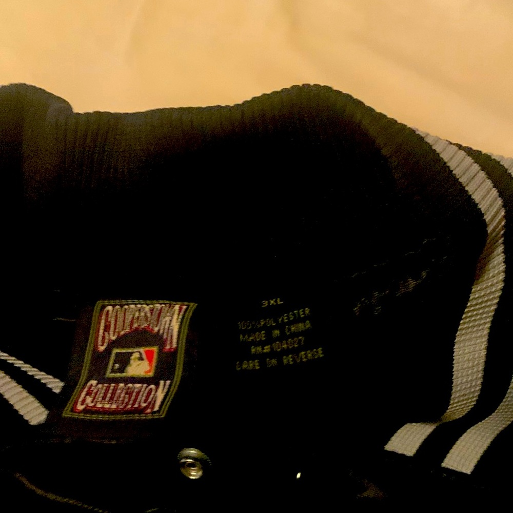 Majestic vintage black satin Brooklyn dodgers jacket.